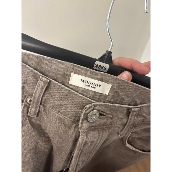 Moussy Vintage Brownish Gray Button Fly Straight Leg Jeans Sz 27 - Picture 3 of 3
